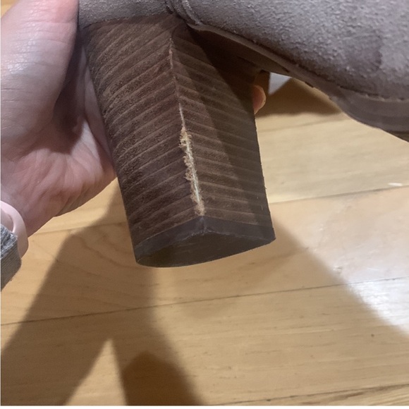 Lucky Brand Laretah Peep Toe Suede Bootie - Picture 3 of 9